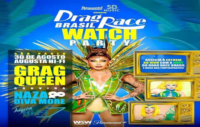 Grag Queen reúne participantes do Drag Race Brasil em Watch Party