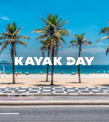 COM VONTADE DE VIAJAR? APROVEITE DESCONTOS DE ATÉ 50% DURANTE O KAYAK DAY 2023